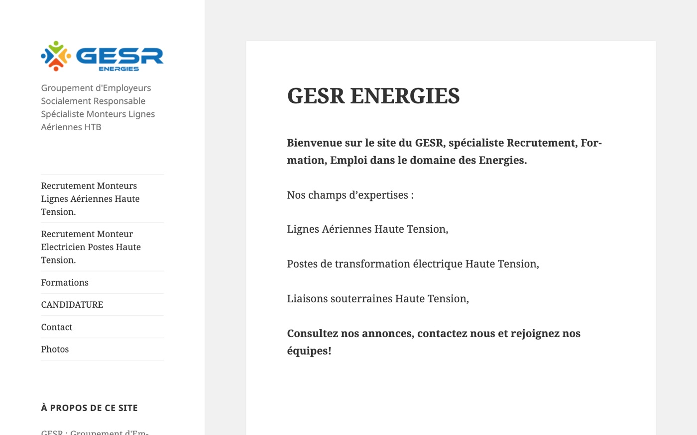 Ancien site GESR Energies